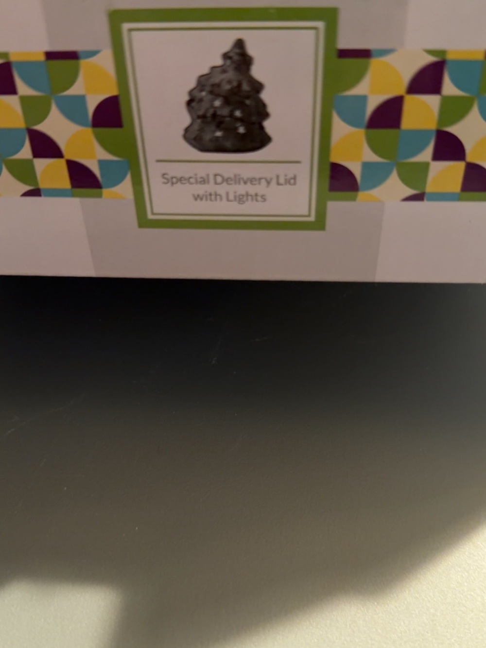 Scentsy Special Delivery Lid with Lights - Green, Purple, Yellow, Blue